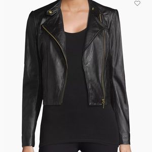 Michael Kors lamb skin moto jacket